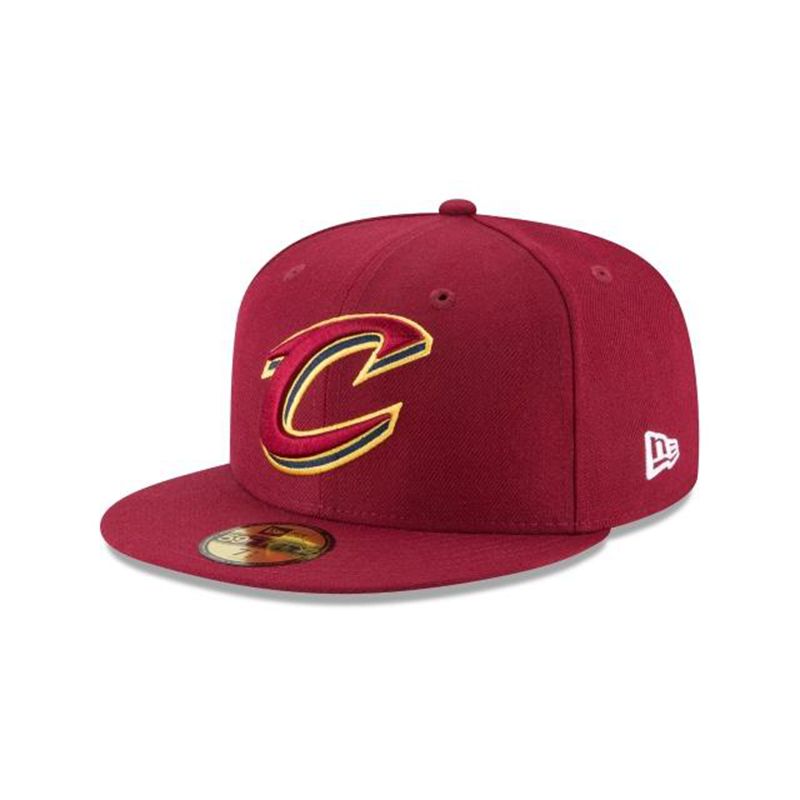 NBA Cleveland Cavaliers Team Color 59Fifty Fitted (CCB4635) - Red New Era Caps